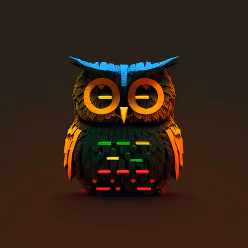 Ascii Owls 3d