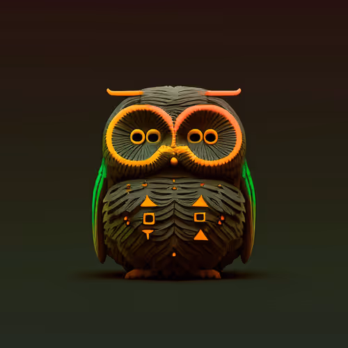 Ascii Owls 3d