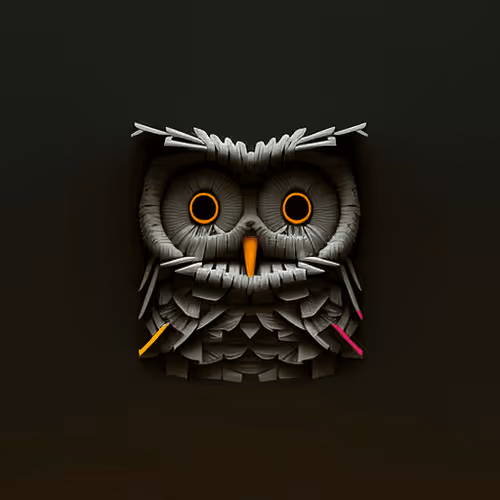 Ascii Owls 3d