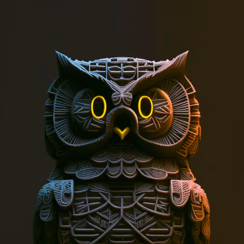 Ascii Owls 3d