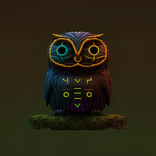 Ascii Owls 3d