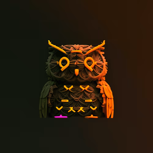 Ascii Owls 3d