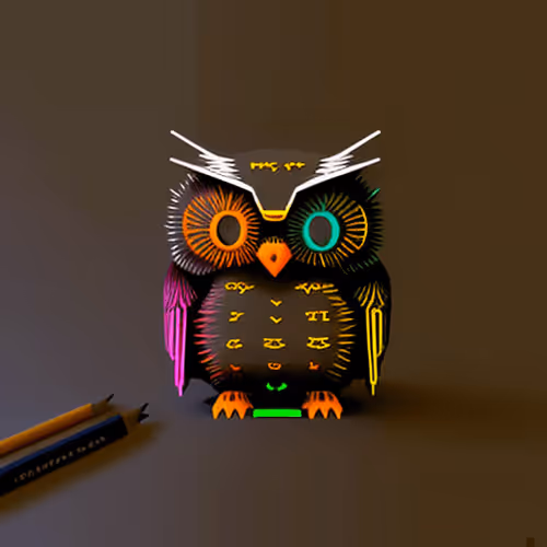 Ascii Owls 3d