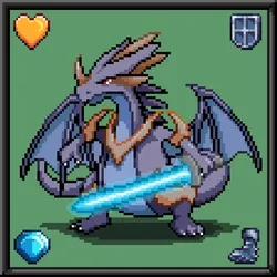 CryptoBeasts Dragoon #9034