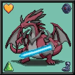 CryptoBeasts Dragoon #7063