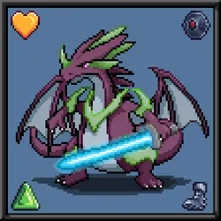 CryptoBeasts Dragoon #9082