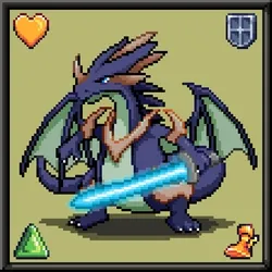 CryptoBeasts Dragoon #9072