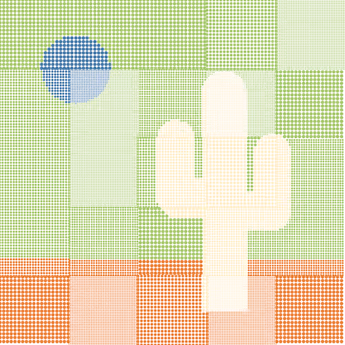 Patchwork Saguaros #70