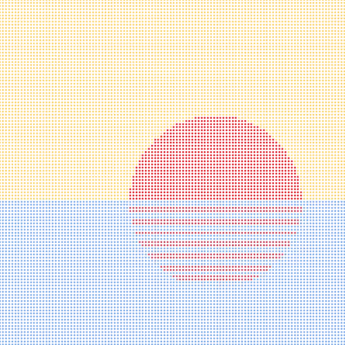 Stipple Sunsets By Jake Rockland