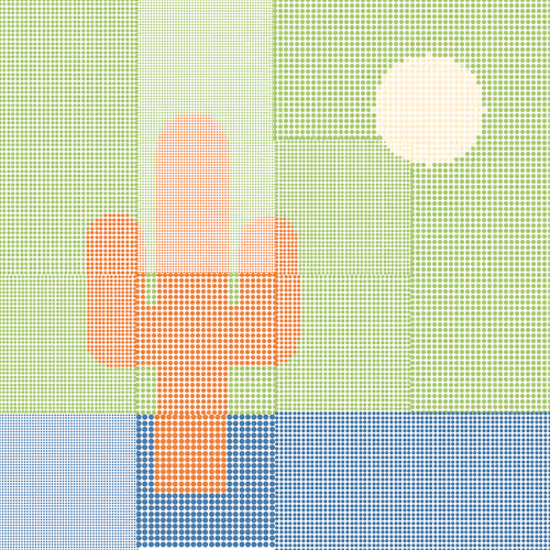 Patchwork Saguaros #1