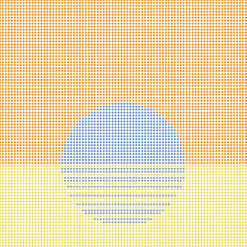 Stipple Sunsets By Jake Rockland