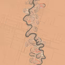 Ancient Courses of Fictional Rivers #51