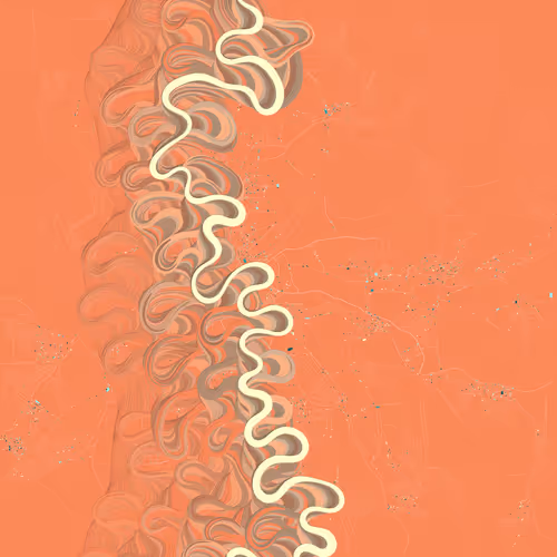 Ancient Courses Of Fictional Rivers By Robert Hodg