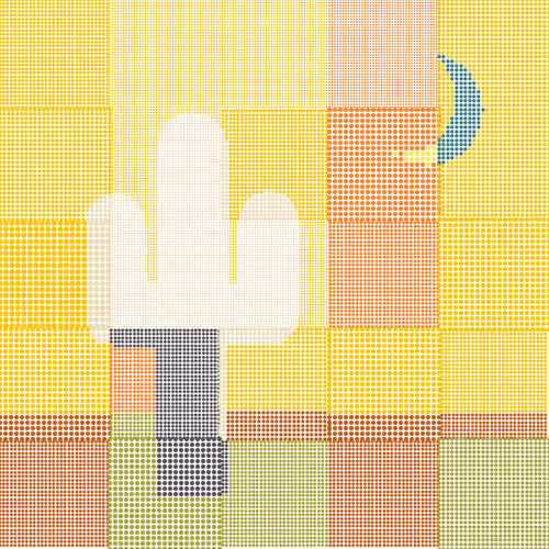 Patchwork Saguaros #14