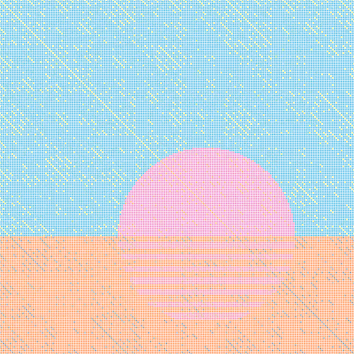Stipple Sunsets #154