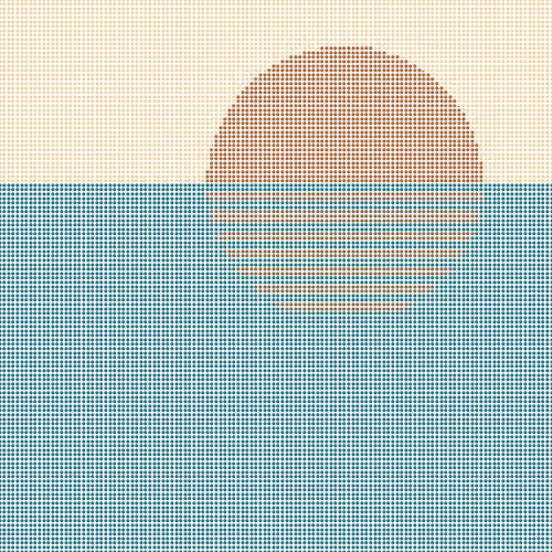 Stipple Sunsets By Jake Rockland