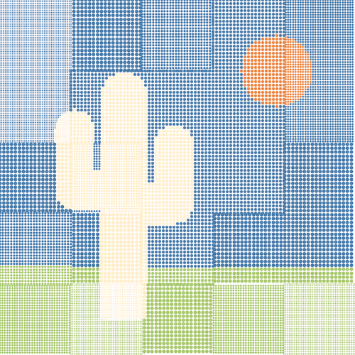 Patchwork Saguaros #30