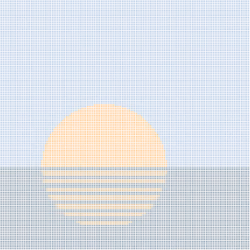 Stipple Sunsets #86