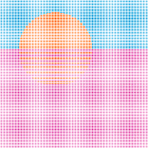 Stipple Sunsets #170