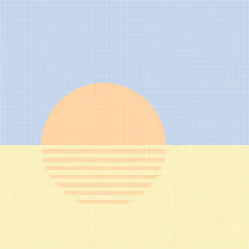 Stipple Sunsets #288