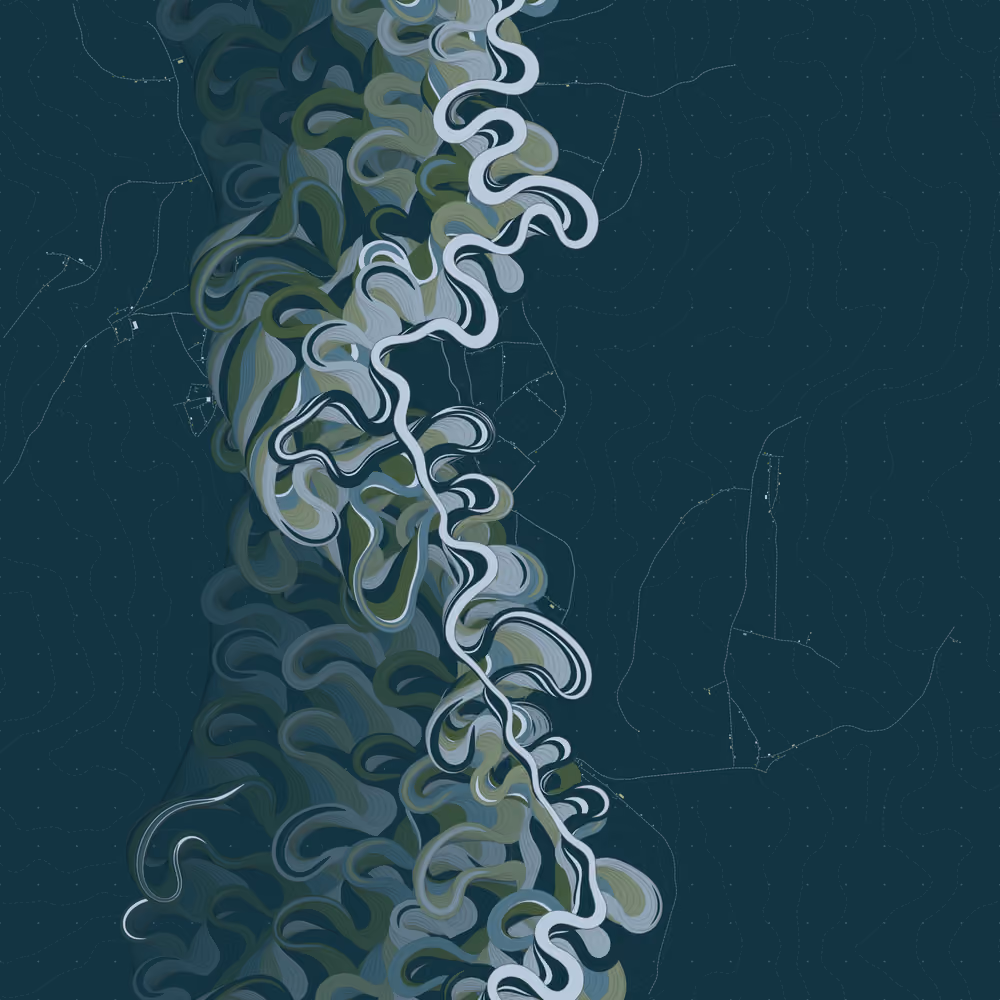 Ancient Courses of Fictional Rivers #602