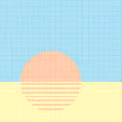 Stipple Sunsets #16