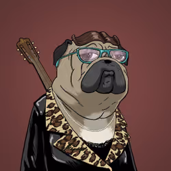 Mrs. Mika Bitte, the Educated Pug
