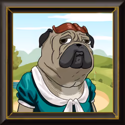 Flora Buttsniffe, the Pug