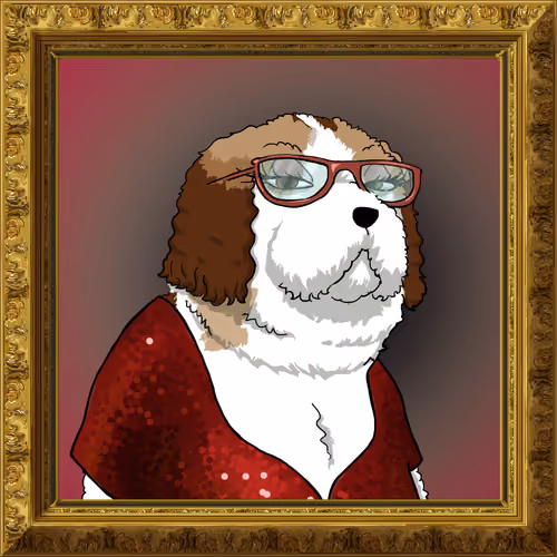 Mrs. Kiwi Barkington, the Poodle