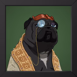 Her Holiness Effie Chompe, the Pug