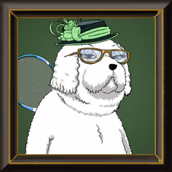 Mrs. Alma Droolsby, the Poodle