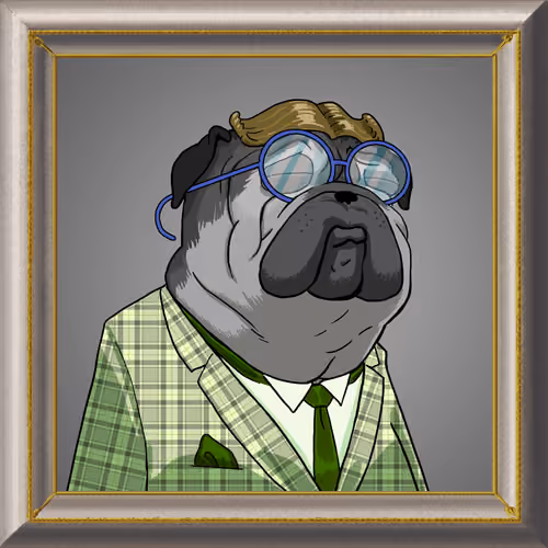 Mr. Cleveland Buttsniffe, the Pug