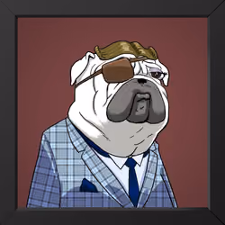 Mrs. Brie Lick, the Dapper Pug