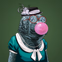Mrs. Winnie Barklett, the Poodle