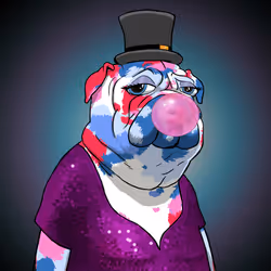 Mrs. Aida Droolsby, the Pug