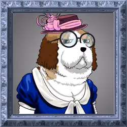 Mrs. Choco Woofelson, the Poodle