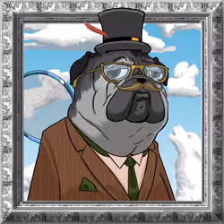 Mr. Bartley Barklett, the Well-Dressed Pug