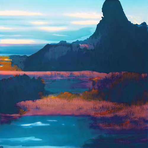 mountain sunset