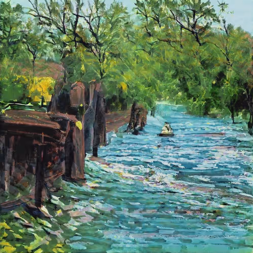 the river