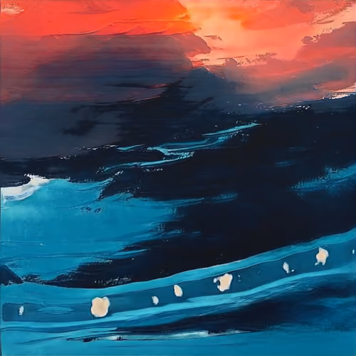sunset ocean