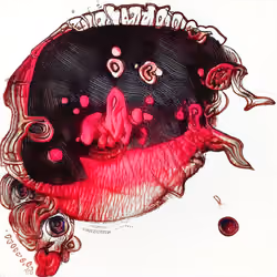 dream caused by the flight of a bee around a pomegranate a second before awakening