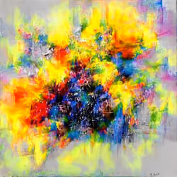 colorful explosion of lights