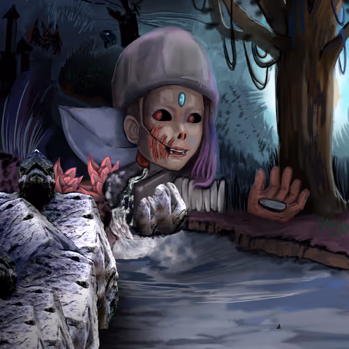 LENFT PAINTING ILUSTRATION