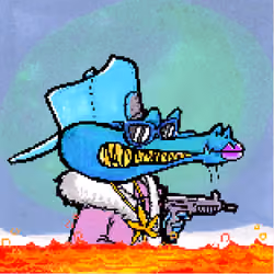 Pixelated Ganja Gators #2682