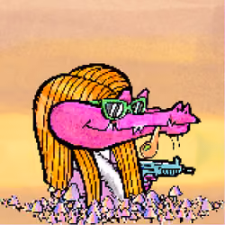 Pixelated Ganja Gators #1984