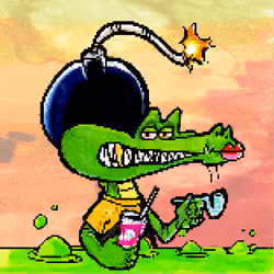 Pixelated Ganja Gators #3300