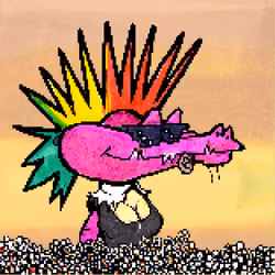Pixelated Ganja Gators #3086