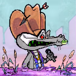 Pixelated Ganja Gators #2589