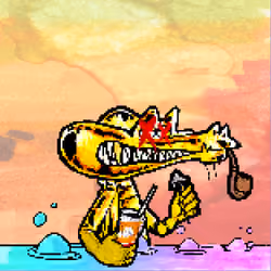 Pixelated Ganja Gators #3554