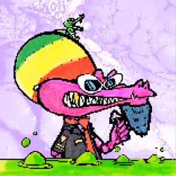 Pixelated Ganja Gators #3298